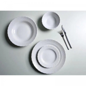 PORLAND ELİZABETH BEYAZ 24 PARÇA 6 KİŞİLİK YEMEK TAKIMI