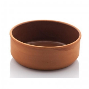 VIAPOT GEMLİK KASE 800 ML - İÇİ SIRLI KAHVERENGİ 16X6,5 CM KL:24