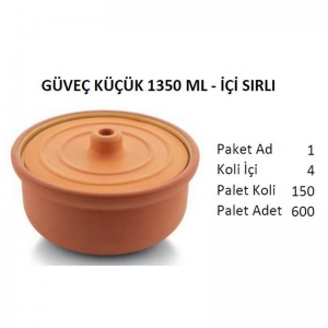 VIAPOT GÜVEÇ KÜÇÜK 1350 ML SIRSIZ KL:4 