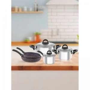 HASCEVHER 8 PRÇ ANETT ( BEREN ) SET (16SÜTLÜK/18-22TENC/20-26ROLLER TAVA) SİYAH