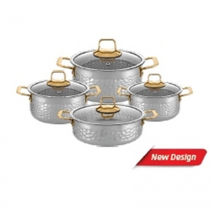 HASCEVHER SERRA 8 PRÇ TENCERE SETİ  (18-20-24TEN-24KRN) ROSE GOLD KL:1