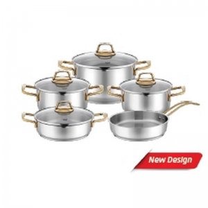 HASCEVHER MONNA 9 PRÇ TENCERE SETİ  (18-20-24TEN-24KRN-24 TAVA)