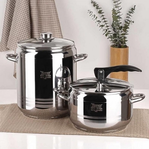 HOME PERFECT 5LT+9LT DÜDÜKLÜ SET-SİYAH KULP KL:1