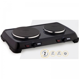 AKEL AP526 İKİLİ PLATE OCAK 2500 W SİYAH KL:3