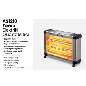 AKEL AS1210 TOROS MAKSİ QUARTZ SOBA