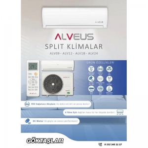 ALVEUS ALV 24 İNVERTER DUVAR TİPİ 24000 BTU SPLİT KLİMA