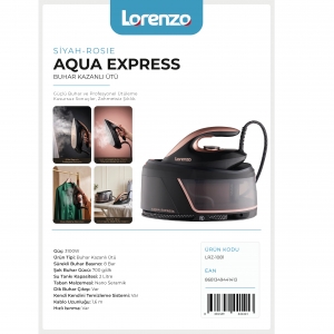 LORENZO - AQUA EXPRESS BUHAR KAZANLI ÜTÜ - SİYAH ROSİE KL:1