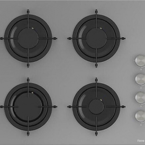 FERRE CS208 60 CM GRİ ANKASTRE CAM OCAK