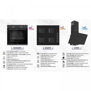 FERRE ANKASTRE SET SİYAH ( XE61MPL-SS205-D086 )