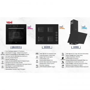 FERRE ANKASTRE SET SİYAH ( QBL62CS-SS205-D086 )