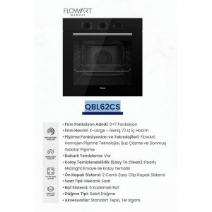 FERRE QBL62CS BASİC SİYAH ANKASTRE FIRIN