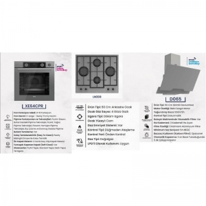 FERRE ANKASTRE SET GRİ ( XE64CPR - LN388 - D065)