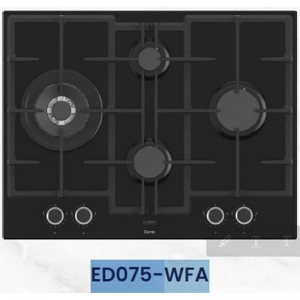 FERRE ED075/WFA KADEMELİ 65 CM WOK SİYAH ANKASTRE OCAK