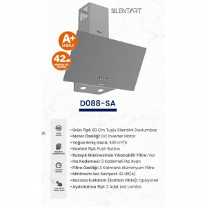 FERRE D088-SA 60 CM ANTRASİT GRİ DAVLUMBAZ 