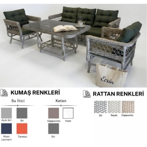 GARDEN ECRİN CAPPUCİNO 3'LÜ TAKIM