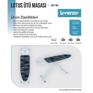LORENZO LOTUS ÜTÜ MASASI KL:3