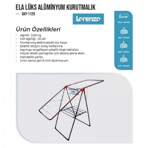 LORENZO ELA LUX ALÜMİNYUM KURUTMALIK KL:5