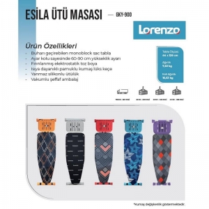 LORENZO ESİLA ÜTÜ MASASI KL:2