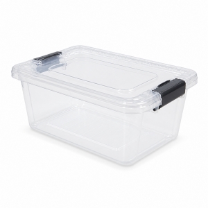HOBİ BOX - YATAY KİLİTLİ SAKLAMA 7,5 LT ŞEFFAF KL:24 LÜ
