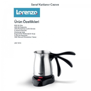 LORENZO SERAF KATLANIR CEZVE İNOX KL:12