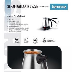 LORENZO SERAF KATLANIR CEZVE İNOX KL:12