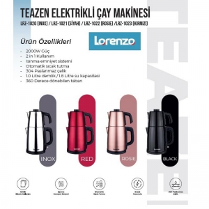 LORENZO TEAZEN ÇELİK ÇAY MAKİNESİ İNOX KL:4