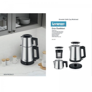 LORENZO GRANDE ÇELİK ÇAY MAKİNESİ İNOX