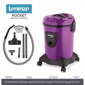 LORENZO - ROCKET TOZ TORBALI SÜPÜRGE MOR KL:1