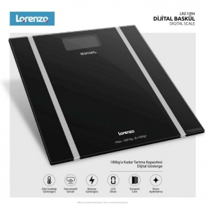 LORENZO - STARCOM DİJİTAL CAM BASKÜL SİYAH KL:10