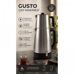 LORENZO - GUSTO ÇAY MAKİNESİ İNOX KL:4