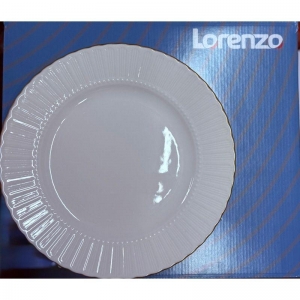 LORENZO - SAFİR DÜZ TABAK 25 CM GOLD - 6'LI KUTU