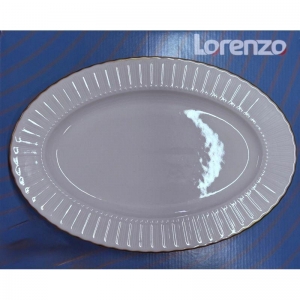 LORENZO - SAFİR KAYIK TABAK 30 CM GOLD - 6'LI KUTU