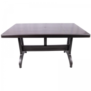 MANDELLA - 80X140 PLASTİK AYAKLI MASA EKO BEJ / GRİ (CAMSIZ)