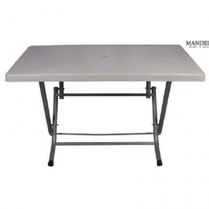 MANDELLA - 70X120 ZEUGMA RATTAN MASA METAL AYAK  - EKO TİK