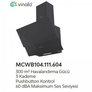 VİNOLA ANKASTRE DAVLUMBAZ PUSH-BUTON SİYAH