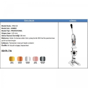 MASKOT PJ1-C3 JUMBO PROFESYONEL MEYVE PRESİ