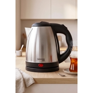 LORENZO - PRO 1200 OTEL TİPİ 1.2 LT KETTLE İNOX KL:6
