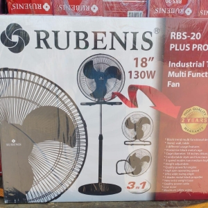 RUBENİS RBS20 PLUS PRO SANAYİ TİPİ VANTİLATÖR 18 İNÇ