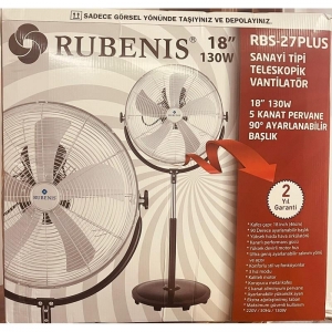 RUBENİS RBS27 PLUS SANAYİ TİPİ VANTİLATÖR 