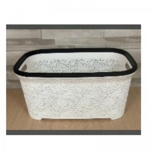 ALACA - DANTEL DİKDÖRTGEN SEPET 40 LT