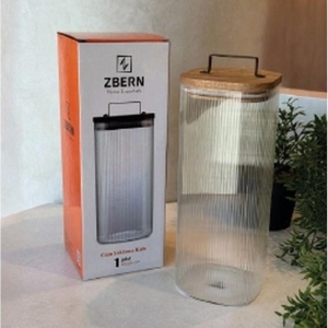 ZBERN 10X25 CM KARE AKASYA KPK CAM SAKLAMA KABI KL:16