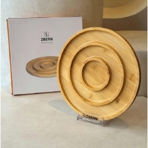 ZBERN BAMBU YUVARLAK ÇEREZLİK KL:12